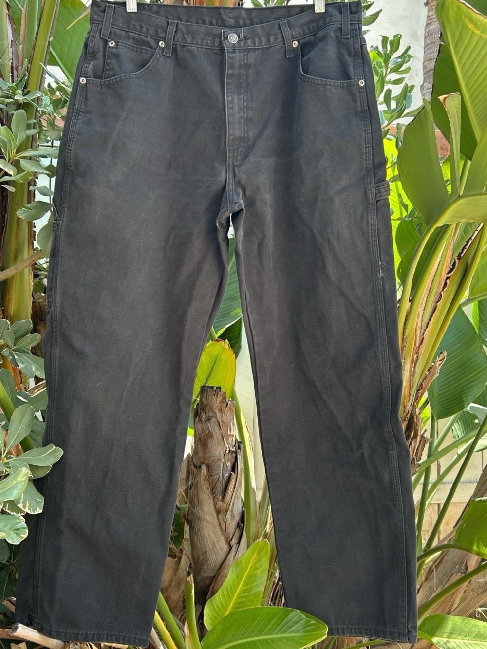 Vintage Y2K Dickies Carpenter Pants Charcoal Gray 35x29 Workwear